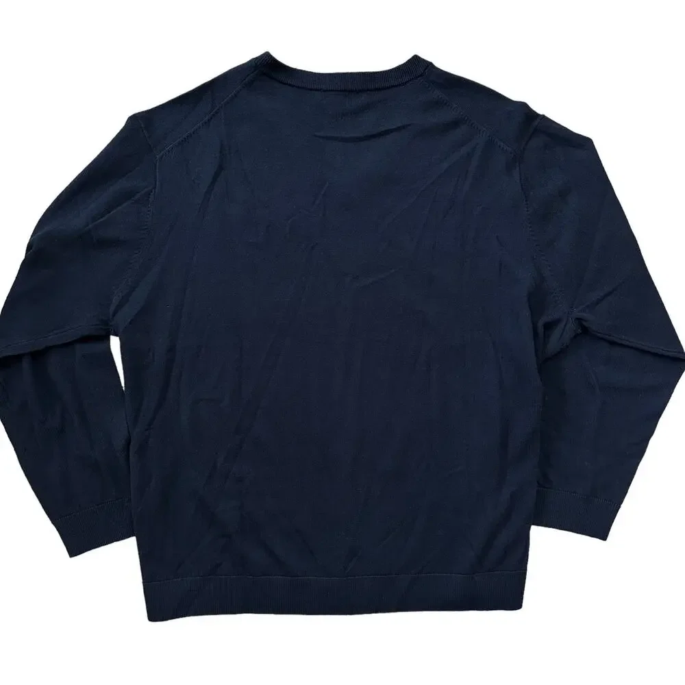 Hart Schaffner Marx Extra Fine Merino Wool V-Neck Sweater Mens Size 3XB Black